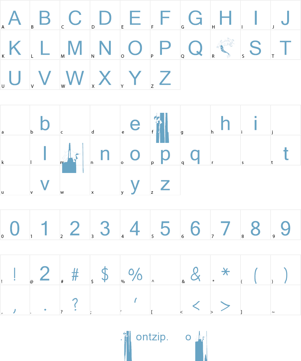 BENS ALIENS Font Character